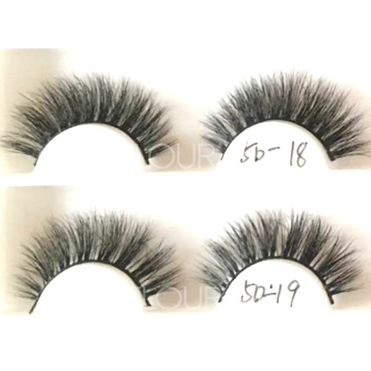 Luxury and fluffy vivid mink 5D eyelashes China factory wholesale EL67